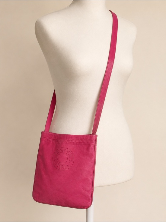 Hermes Handbags - Hermes Milo Clou de Selle Pink Fuchsia Lambskin Crossbody Bag COA
